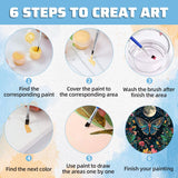 Aestalrcus Butterfly Paint by Numbers Kit for Adults, Butterfly Paint by Numbers, Adult Paint by Number Flowers Gifts and Home Decor 16 x20 Inch Aestalrcus