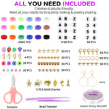 Gionlion Friendship Bracelet Kit Concert Bracelets Merch, 5200 Pcs Clay Beads Bracelet Making Kit for Beginner, DIY Arts and Crafts Teen Girl Gifts Toys for Ages 6-13 Gionlion