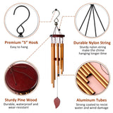 SuninYo Wind Chimes for Outside,Small Wind Chimes Outdoor Clearance,Memorial Wind Chimes with 8 Metal Tubes & Hook SuninYo