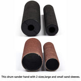 Portable Spindle Sander Drum Sander Set Hand-Held Rubber Sanding Drum Held Rubber Sanding Drum for Metal Wood Glass Stone for Drill 4-1/2" x 1-1/2" YoTmake