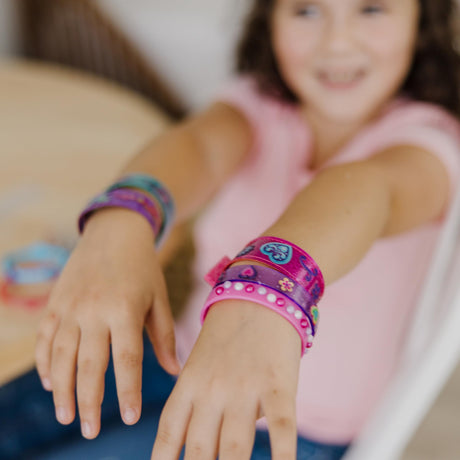 Melissa & Doug Design-Your-Own Bracelets With 100+ Sparkle Gem and Glitter Stickers Melissa & Doug