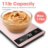 Suidreams Food Scale, 11lb Digital Kitchen Scale Weight Grams and Ounces for Baking, Cooking and Meal Prep, 1g / 0.1oz Precise Graduation with 6 Units and Tare Function, LCD Display & Stainless Steel SUIDREAMS