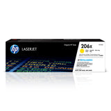 HP 206X Yellow High-yield Toner Cartridge | Works with HP Color LaserJet Pro M255, HP Color LaserJet Pro MFP M282, M283 Series | W2112X HP