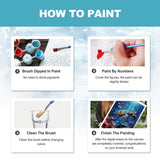 HITIRECOVI Sea Turtle Adult Paint by Number Kits on Canvas,Sea Turtle Paint by Numbers Adults,Paint by Number Canvas for Adults,DlY Painting by Number Adult for Gifts Home Wall Decor 16x20inch HITIRECOVI