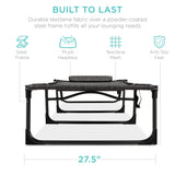 Best Choice Products Patio Chaise Lounge Chair, Portable Outdoor Folding Recliner for Lawn, w/ 8 Positions, Handles, 300lb Capacity - Gray Best Choice Products