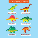 Dino Dig Excavation Kit from Mudpuppy - Dinosaur Dig Kit for Children 6+, Includes 1 Dinosaur Egg and 1 Plastic Chisel, Collect All 12 Dinosaurs!, Makes a Great Gift Mudpuppy