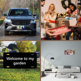 15 Pack Sublimation License Plate Blanks,Metal Aluminum car Tag White,Thermal Transfer DIY Custom Picture Design for Blank License Plates OKBA