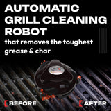 Grillbot Automatic Grill Cleaning Robot with Nylon Brushes, BBQ Grill Cleaner, Grill Brush, Grill Scraper, BBQ Accessories (Black Grillbot + Carry Case) Grillbot