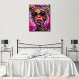 Graffitic Fashion Women Diamond Painting for Adult Sexy Candy Girl DIY 5D Full Drill Crystal Art 16x12 inch,Lady Wearing Sunglass HD Canvas Diamond Art Craft Home Decor Pop Art Gift(Frameless) Tucocoo