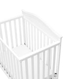 Graco Stella 4-in-1 Convertible Mini Crib with Bonus Mattress (White) – Includes Bonus 2.50 Inch Thick Mattress with Water-Resistant Cover, Converts to Twin Bed with Headboard and Footboard Graco