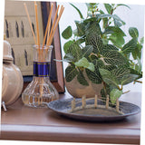 FOYTOKI 2Pcs Wood Decor Miniature Wooden Bridge Model Mini Mini Garden Wooden Bridge Pillar Outdoor Garden Decor Wooden Arch Bridge Ornaments Model Arch Bridge Miniature Household Large FOYTOKI