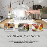 TOSORO - Stone Bath Mat, Diatomaceous Earth Non-Slip Stone Shower Mat - Quick Drying Absorbent Bath Mats for Bathroom - Elegant & Modern Design, Easy to Clean (23.5 x 15) - Sandstone TOSORO