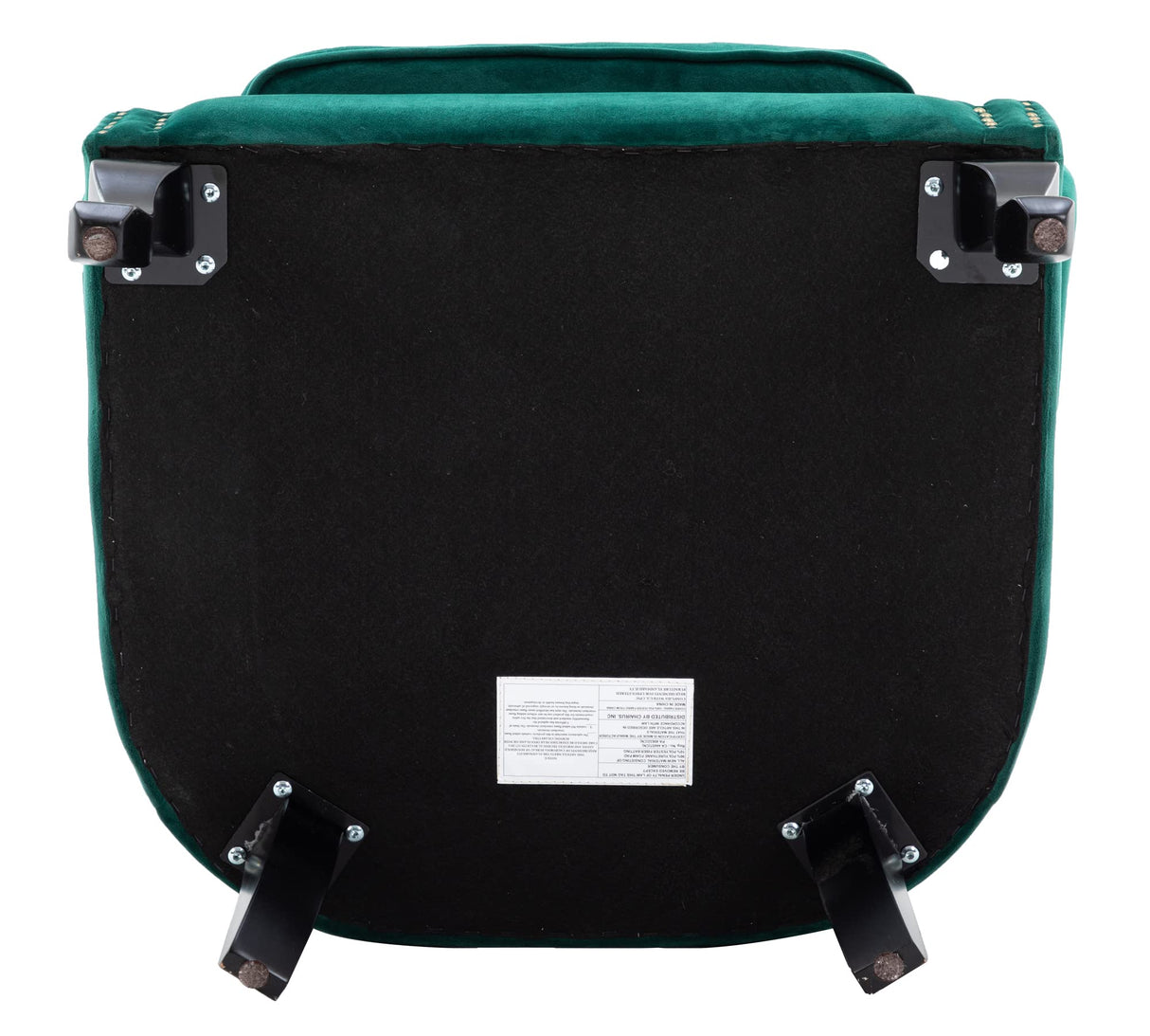 ZETZU Mid Century Modern Accent Chair Upholstered Armchair Comfy Velvet Fabric Single Sofa with Lined Wingback for Small Spaces Bedroom Living Room, Velvet Green, 30.1D x 30.5W x 35H in ZETZU