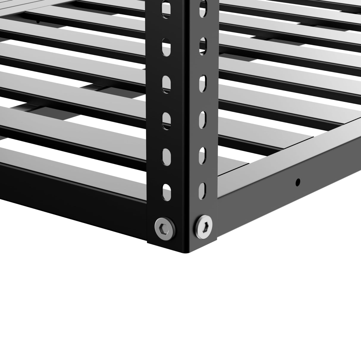 3x8ft Overhead Garage Storage Rack,Adjustable Ceiling Mounted Storage Racks,Heavy Duty Cold Rolled Steel Storage Rack,Ceiling Mount Storage Shelves,750LBS Weight Capacity,for Shop Shed Home (Black) Hikarinowa