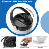 12 Pack Sublimation Tumblers Flat Edge Blanks Skinny Straight 20 oz, Stainless Steel Double Wall Insulated Sublimation Water Bottles with Portable Handle & Straw Lids for Heat Transfer, White YOUKE OLA