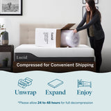 Lucid 3 Inch Lavender Infused Memory Foam Mattress Topper - Ventilated Design – Pressure Relieving Bed Topper - Mattress Pad – CertiPur Certified - Full Size LUCID