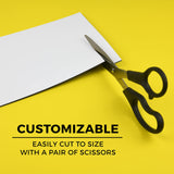 Set of 6 – Bumper Sticker Magnets, Bumper Magnet, Flexible Magnetic Bumper Sticker Sheet with Self Adhesive, Make Your Decal Transferable with These Durable Car Magnets, Size 12” X 4” Thickness 30 Mil GlossyEnd