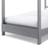 Delta Children Poppy House Wood Twin Bed, Platform Bed - No Box Spring Needed, Grey Delta Children
