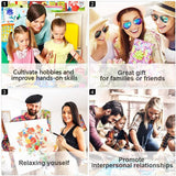 TUMOVO Adult Paint by Numbers Kits Desert Cactus Canvas Oil Painting Sunset in The Desert DIY Paint by Number for Adults Paint by Number Kits Drawing Paintwork - 16"x20", Frameless(Cactus Flower) TUMOVO