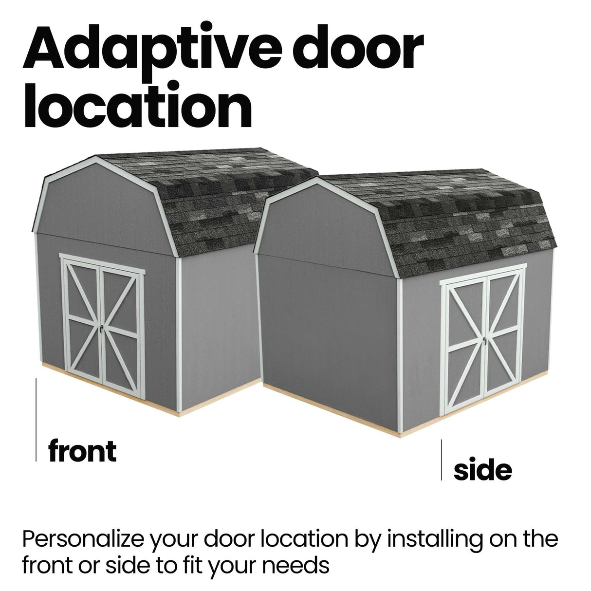 Handy Home Products Braymore 10x16 Do-It-Yourself Wooden Storage Shed with Floor Handy Home Products