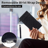 Face Shadow Double Eyeglasses Pouch Large Squeeze Top Microfiber Soft Glasses Case For Women With Cleaning Cloth Face Shadow