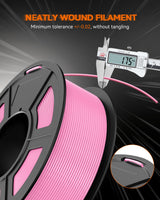 TECBEARS High Speed PLA Plus Filament 1.75mm, High Toughness Rapid PLA+ for Fast Printing up to 600mm/s, 8 Pack 250g Spool, Black+White+Grey+Olive Green+Blue+Pink+Orange+Red TECBEARS