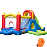 HuaKastro Large Bounce House for Big Kids – Inflatable Playground with Tall Slide, Climbing Wall, Water Pool, Bouncy Ball Pit, Tunnel, Ring Toss Cones, Perfect for Backyard Party Family Gatherings HuaKastro