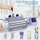 Whubefy Heat Press 15x15, Heat Press Machine for Shirts, Pro 8 in 1 Heat Press w/11-30 oz Tumbler Press, Heat Press Machine Combo Fast & Even Heating, 360°Swing Away Sublimation for Hat Cap Mug Plate Whubefy