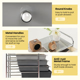 Giantex 12 Drawer Rolling Storage Cart Tools Scrapbook Paper Office School Organizer (Black Gradient) Giantex