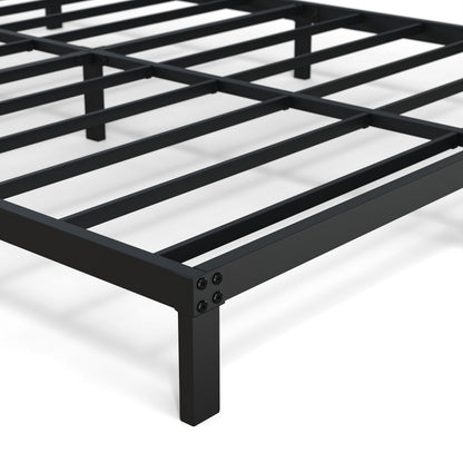 Maenizi 8 Inch Bed Frame Queen Size No Box Spring Needed, Heavy Duty Queen Platform Metal Bed Frame Support Up to 3000 lbs, Easy Assembly, Noise Free, Black