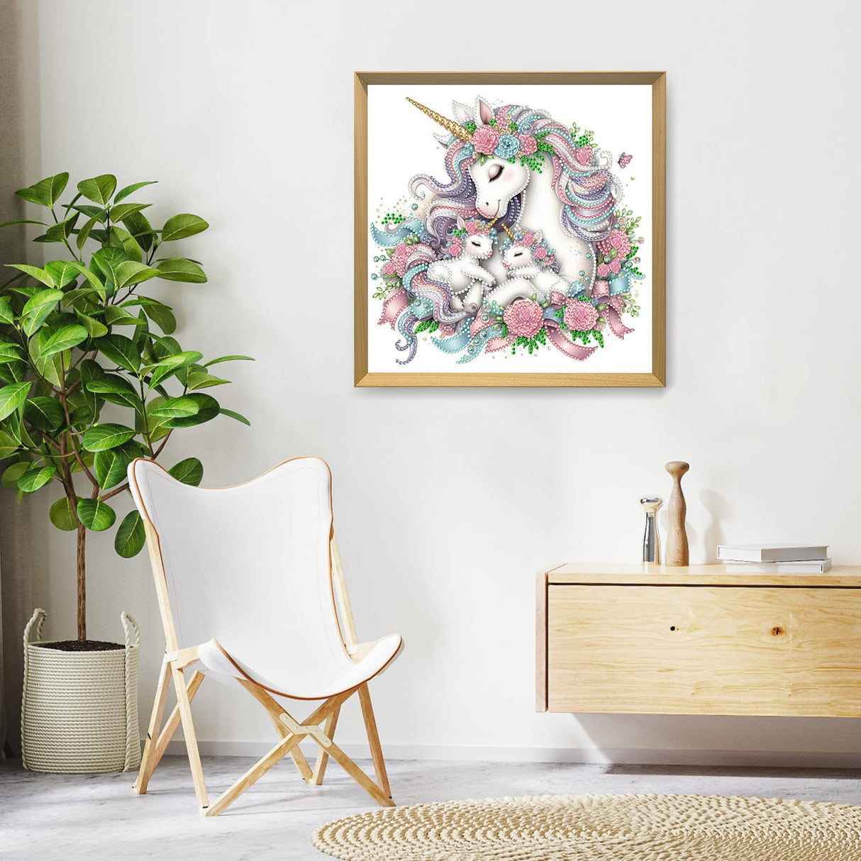 Bowetile Special Shape Diamond Art Painting Kits for Adults Beginners, Horse Diamond Art Painting Kits, 5D DIY Diamond Crystal Rhinestones Gem Art for Adults, Home Wall Decor 12ﾗ12 Inch Bowetile