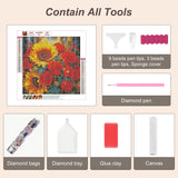 Anuver Diamond Painting Kits for Adults, Flower Diamond Art Kits for Adults, Rose 5D Diamond Artr, DIY Full Drill Diamond Painting and Crafts, 12x12 Inch Anuver