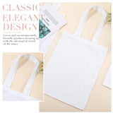 Sanwuta 24 Pcs Sublimation Blanks Polyester Tote Bags 15.8 x 12 Inch Sublimation White Polyester Tote Bags for Valentine's Day Party DIY Tie Dyed Souvenir Event Gifts Sanwuta