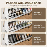 DSNAPE Shoe Storage Cabinet with 2 Flip Drawers for Entryway - 31.5" W Freestanding Shoe Organizer Cabinet, Hidden Shoe Cabinet for Front Door and Hallway, White DSNAPE