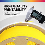 OVERTURE PLA Filament 1.75mm, Neatly Wound 3D Printer Filament 1kg Spool (2.2lbs), Dimensional Accuracy +/- 0.02 mm, Fit Most FDM 3D Printers (Lemon Yellow) OVERTURE
