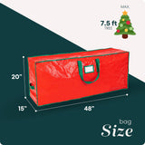 Handy Laundry, Christmas Tree Storage Bag - Stores 7.5 Foot Artificial Xmas Holiday Tree, Durable Waterproof Material, Zippered Bag, Carry Handles. Protects Against Dust, Insects and Moisture. Handy Laundry