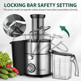 1300W KOIOS Centrifugal Juicer Machines, Juice Extractor with Extra Large 3inch Feed Chute, Full Copper Motor, Titanium-Plated Filter, High Juice Yield, 3 Speeds Mode,Easy to Clean with Brush,BPA-Free KOIOS