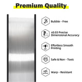 Geeetech TPU Filament 1.75mm, Shore 95A Flexible 3D Printer Filament with High Elasticity, 1KG (2.2lbs) Spool, Dimensional Accuracy ±0.03mm, Fits Most FDM Printers (Clear) Geeetech