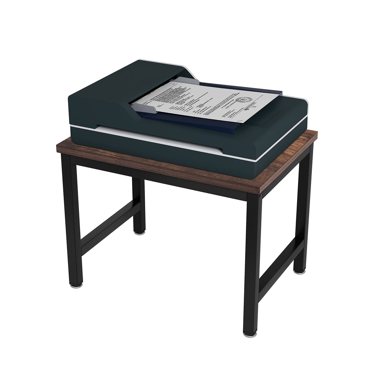 JOIN IRON Printer Stand, Desktop Stand for Printer, Storage Shelf, Book Shelf and File Shelf for Home Office (BRN) JOIN IRON