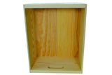 Wooden Pine Box with Handholes Poole & Sons Inc.