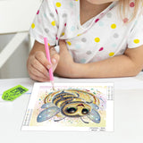 MVVMTOP Diamond Art Painting Kit, DIY Bee 5D Special Shape Crystal Diamond Partial Diamond Art Painting Mosaic Making Craft, Suitable for Home Wall Decor Art Gift, AT088 MVVMTOP