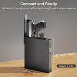 Eamiruo Vehicle Gun Safe for Handgun with Fingerprint, Keypad Lock, Key, Biometric Car Gun Safe for Pickup, SUV, Truck, Sedan and Hatchback, Quick Access Pistol Safe for Nightstand Beside EAMIRUO