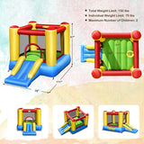 BOUNTECH Inflatable Bounce House, Bouncy House for Kids Indoor Outdoor Party Fun with Heavy Duty Jumping Area, Slide, Portable Toddler Bounce House with 480W Blower Included for Birthday Party Gifts BOUNTECH