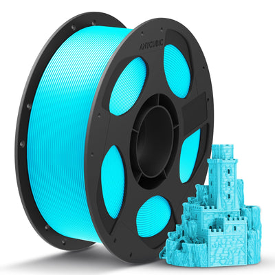 ANYCUBIC PLA Plus (PLA+) 3D Printer Filament 1.75mm, High Toughness 3D Printing Filament, Dimensional Accuracy +/- 0.02mm, Print with Most FDM 3D Printers, 1KG Spool, Light Blue