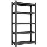 Garage Shelving Unit, Heavy Duty Metal Shelves, 5-Tier Adjustable Storage Shelf, Industrial Shelving Unit, 3000Lbs,for Warehouse, Basement, and Garage, 77.4" H*39.37" W*13.78" D Bezuny
