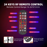 2 Pack LED Lighted Liquor Bottle Display Shelf, 3 Tier 32 Inch Liquor Shelves, RGB Acrylic bar Shelf with RF & App Control, 7 Colors, Music Sync, Timer, Whiskey Rack Stand for Home Bar, KTV, Party Aisthtea