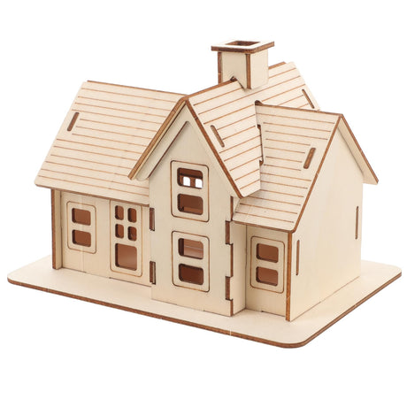 Uonlytech 1 Set diorama puzzles for adults adult puzzle wooden jigsaw puzzles wooden puzzle for adults wooden house model assembly house puzzle funny puzzles model house manual log cabin 3D Uonlytech