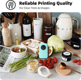 Phomemo D30 Label Maker Machine, Portable Bluetooth Mini Label Printer, Smart Phone Handheld Thermal Sticker Small Labeler Multiple Templates Font Icon Inkless for Home Office Phomemo