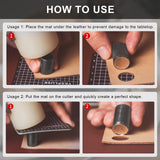 YKSPLUSK Leather Circle Cutter Tool Set, 31 Pieces Circle Punch Tools 1-25mm 30 35 40 45 50 55mm, High Carbon Steel Round Leather Cutting Dies - Hole Punch Tool Kit for DIY Crafts YKSPLUSK