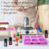 MuseLuxe Soap Making Kit for Adults & Beginners - Soap Making Supplies Melt and Pour - Base,Silicone Molds, Loaf,Molds,Cutter Box,Fragrances,Gifts Card, DIY Craft MuseLuxe